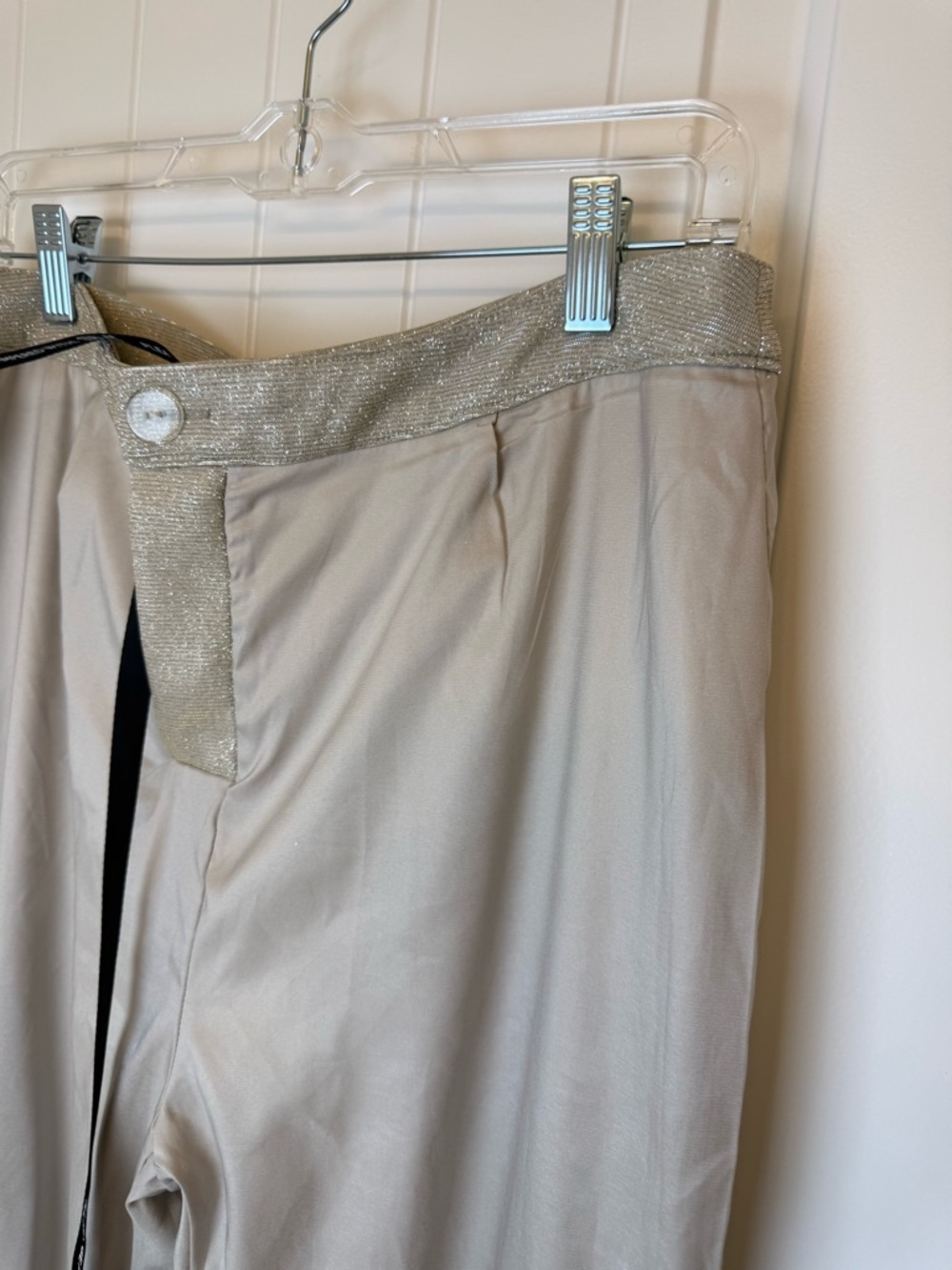 NWT REVOLVE SLA the Label Sparkle Wide-Leg Pants sz L - Picture 9 of 13